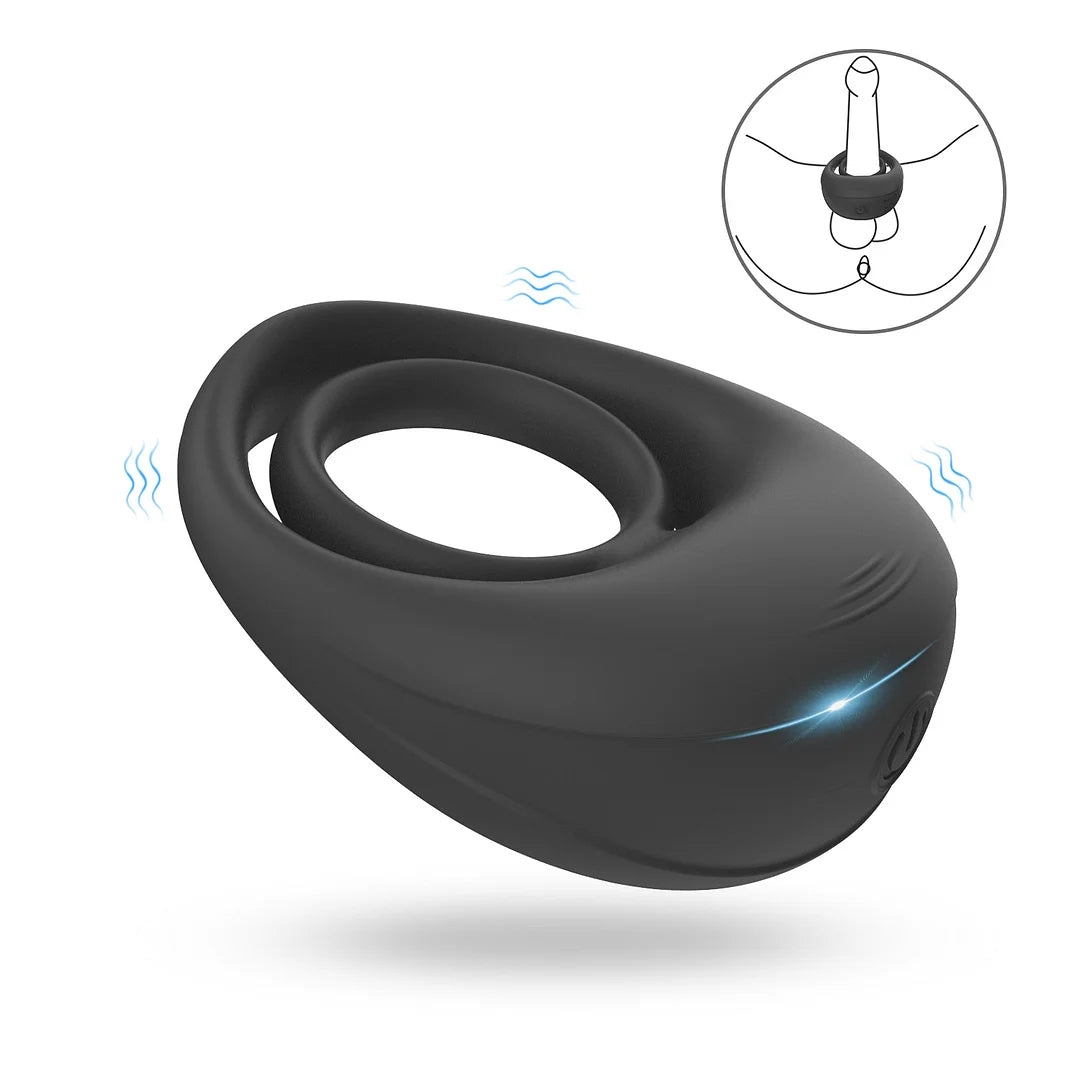 10 Frequency Vibration Dual Penis Rings