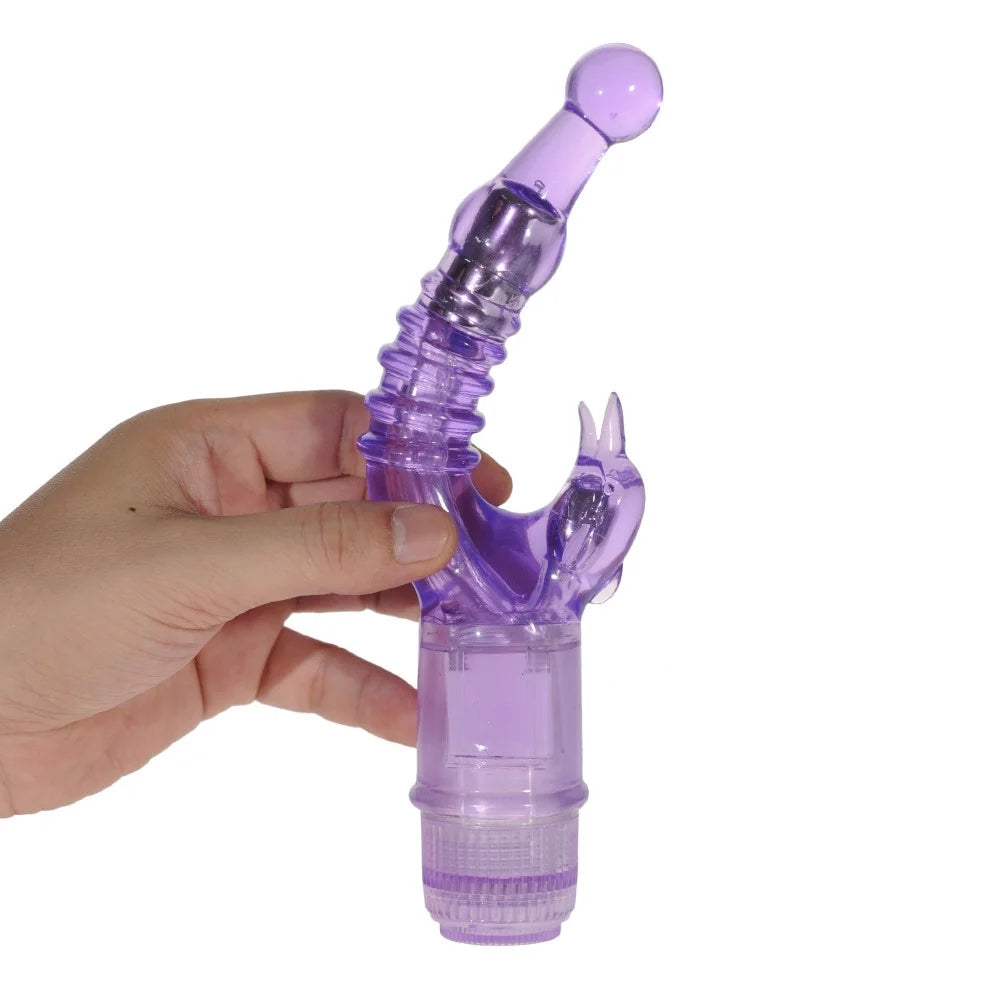 Dolphin Play Ball Double Vibrator With G-point And Clitoris Toy