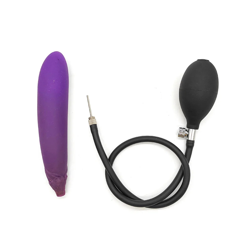 Inflatable Anal Plug Expander Butt Plug Dilator Penis Dildos G Spot Stimulator Prostate Massager