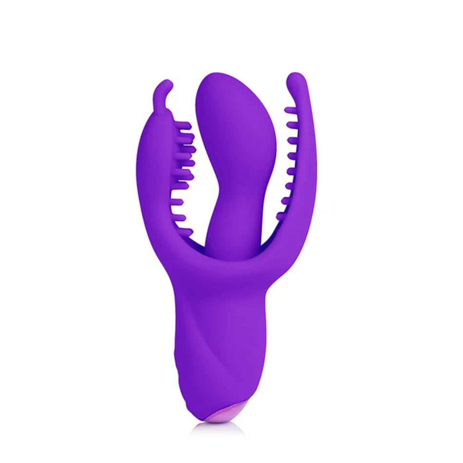 10 Frequency 3 Points Stimulation G Spot Stimulator Anal Clitorial Vibrator