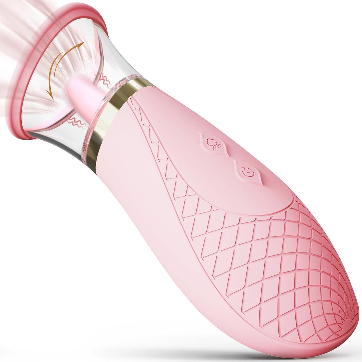 Jesbena Clitoral Sucking Vibrator Sex Toys, 3 Sucking 9 Licking Modes Nipples Clit Sucker for Quick Orgasm, Tongue Vibrators Adult Toys for Women Couples (Lotus Pink)