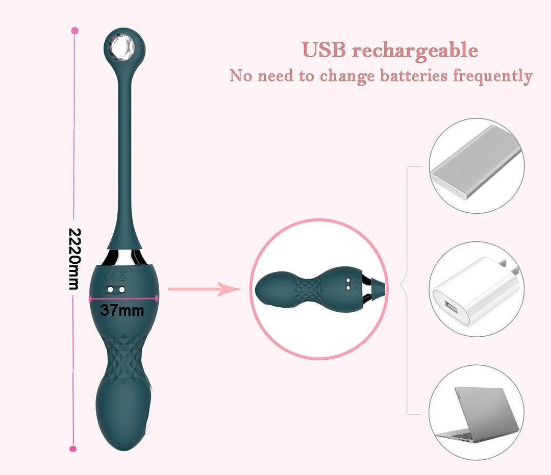 Wireless Remote Control Electric Shock Vibration Kegal Balls