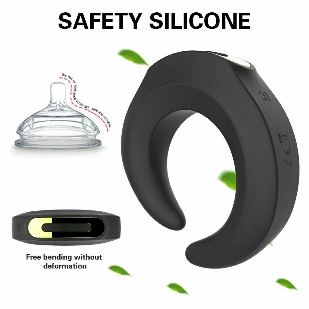 Fun Massage Vibration Cock Ring Lock Delay Ring