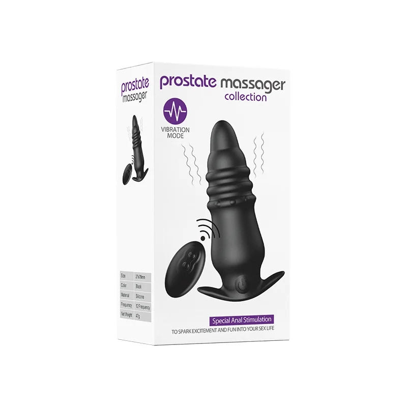 Remote Control Anal Vibrator Prostate Massager Butt Plug For Adult