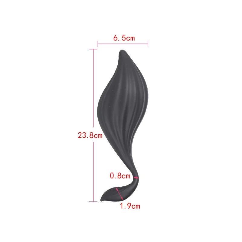 Fox Tail Designed Liquid Silicone Double Head Anal Plug