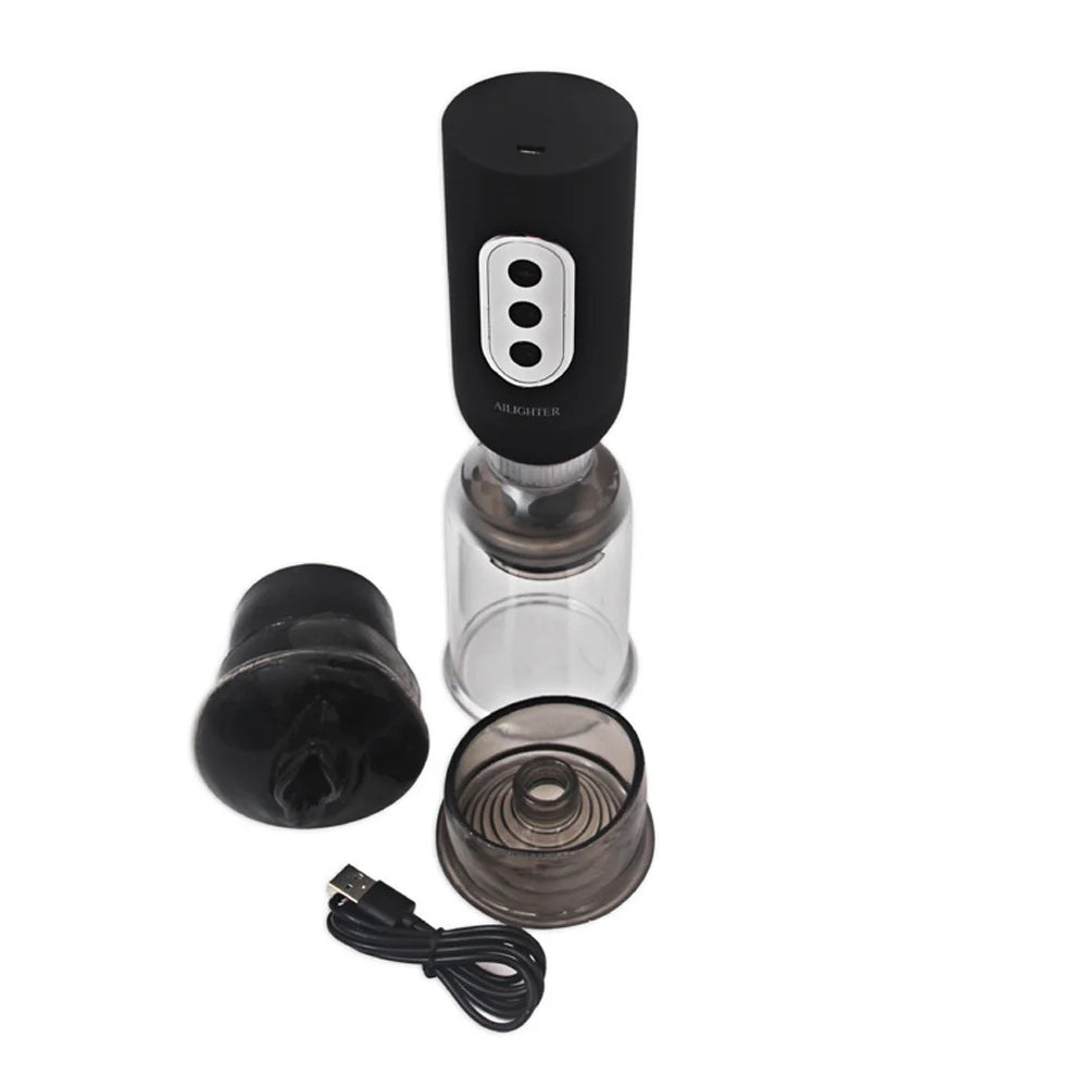 Penis Enlargement Water Bath Masturbator Cup Vacuum Pump For Men