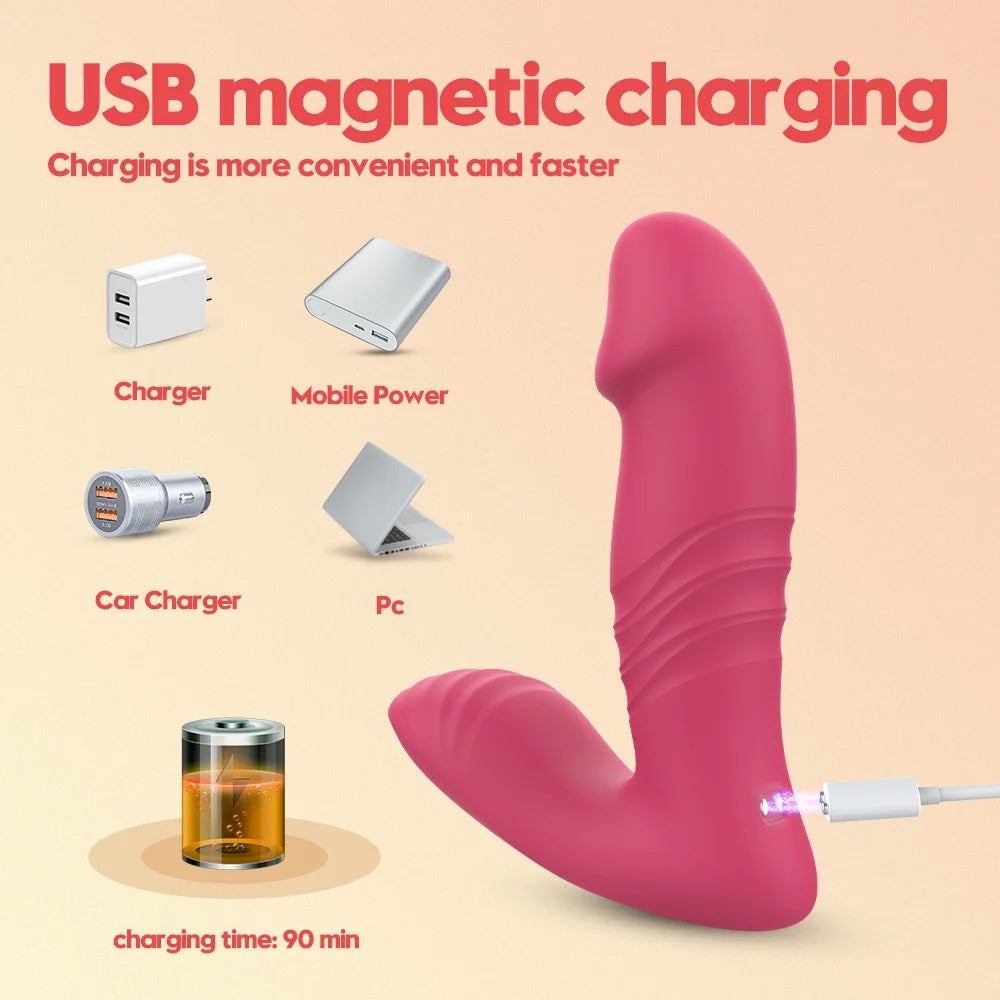 Daphne - App Remote Control Telescopic Dildo Panty Vibrator