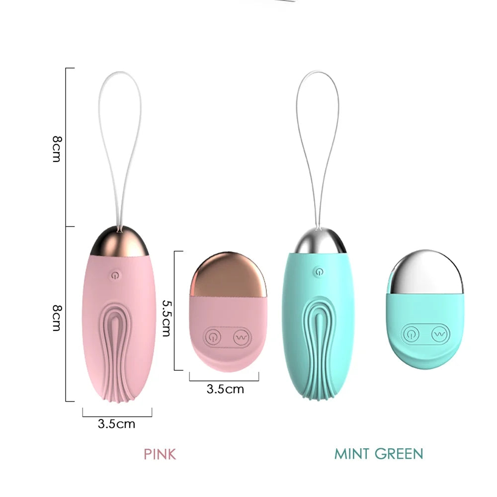10 Speed Vibrating Balls G- Spot Clitoral Stimulator With Remote Control For Adult