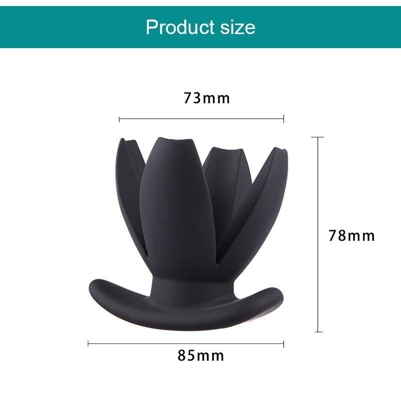 Silicone Flower Opening Hollow Butt Plug Expander for Men Woman Adult Erotic Sex Toys-ZhenDuo Sex Shop-1 pcs-ZhenDuo Sex Shop