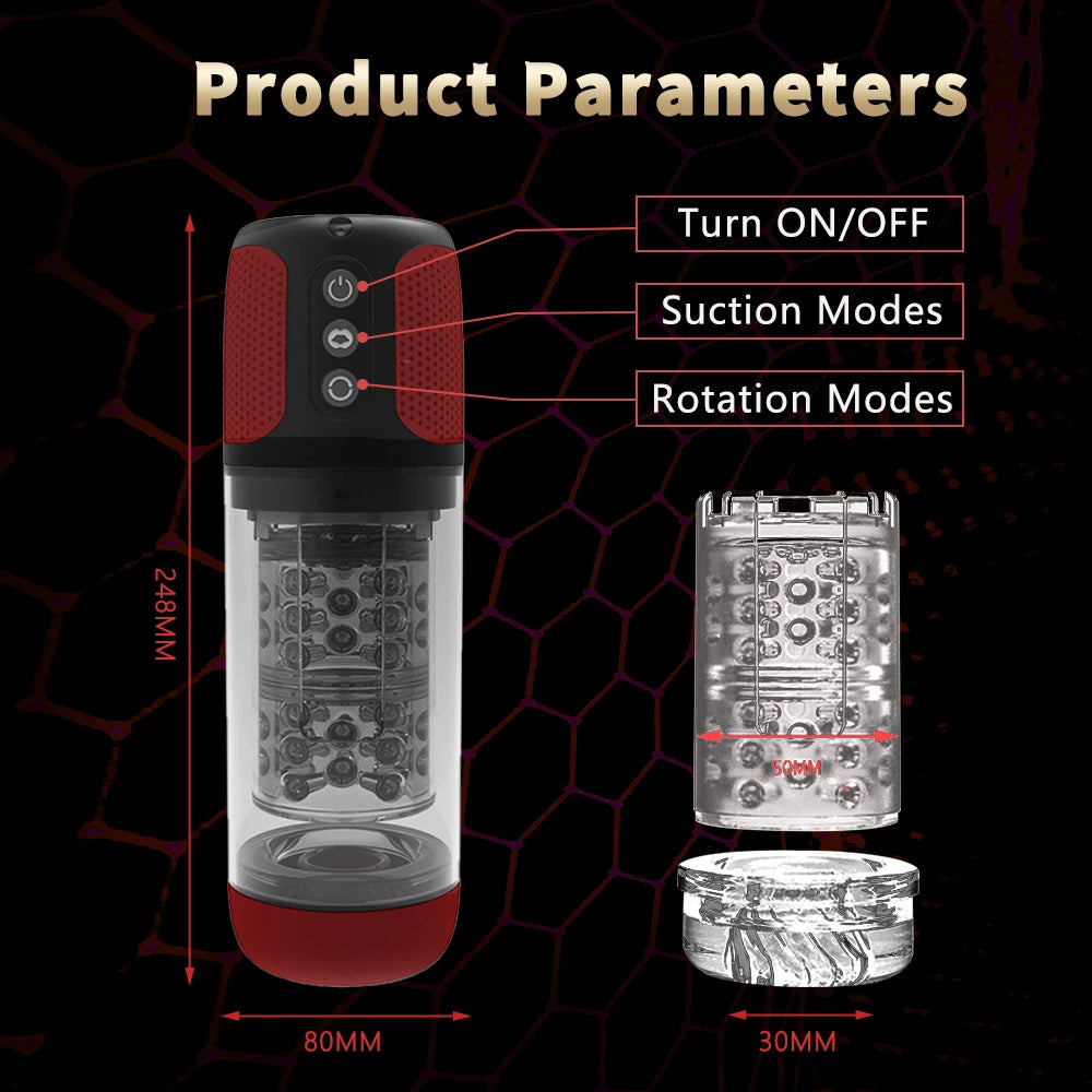 Unimat Automatic Male Masturbation Cup With Rotating & Vacuum Suction-masturbator-ZhenDuo Sex Shop-ZhenDuo Sex Shop