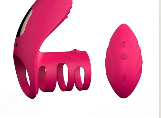 Enhance Your Intimate Moments with the Lock Ring USB Charging Wireless Vibrating Silicone Ring!