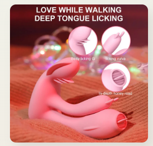 App Remote Dildo Vibrator G Spot Tongue Licking Orgasm Masturbator For Woman