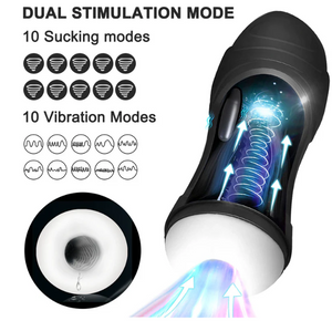 The Automatic Male Masturbator Vibration Blowjob Sucking Machine