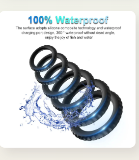 Discover Next-Level Pleasure with the 6 Pcs Liquid Silicone Penis Ring Set