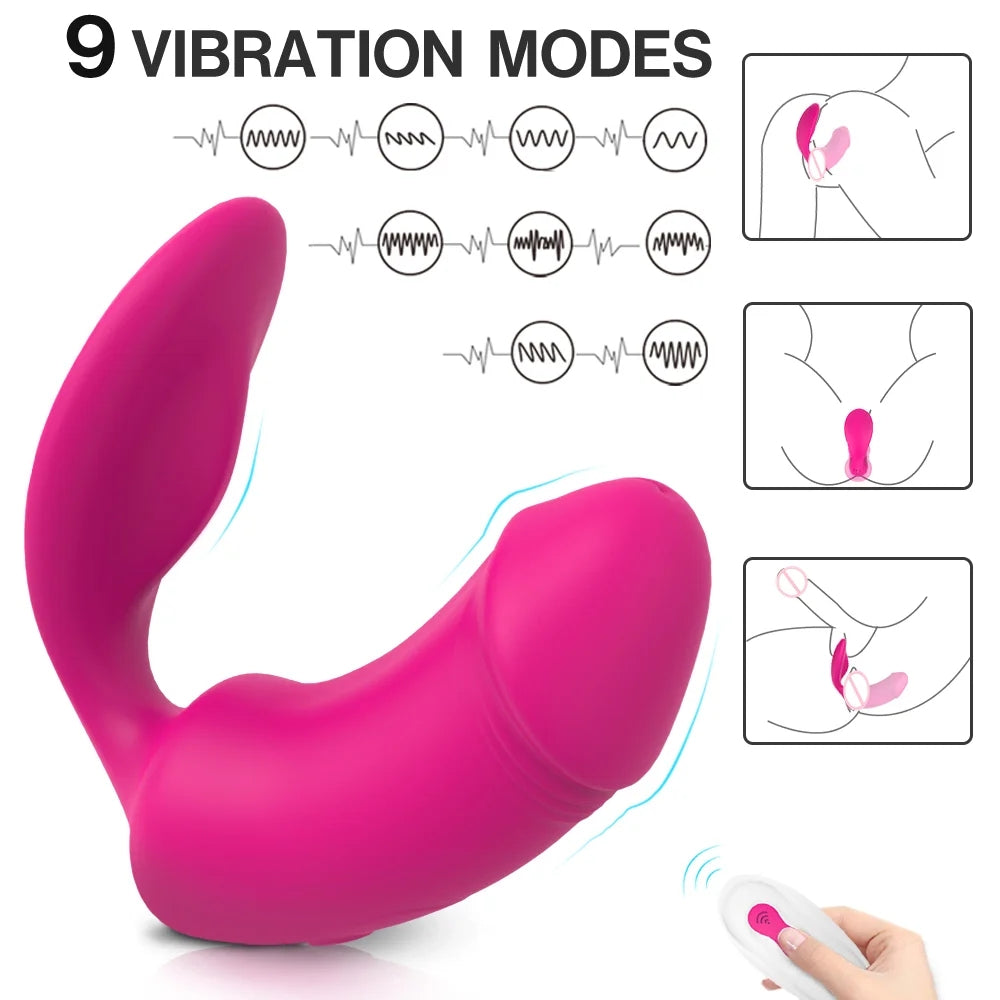 Invisible Wearable Vibrator G-spot Stimulator Wearable Dildo