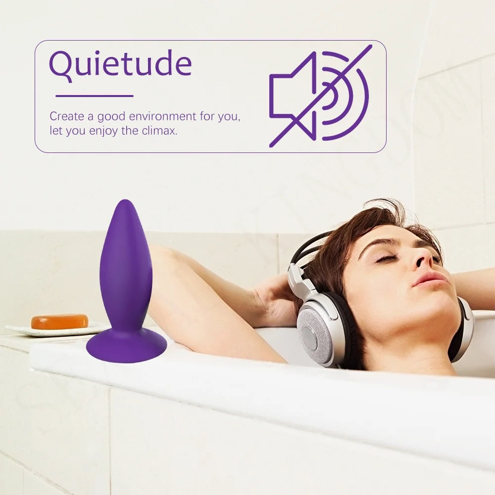 Remote Control Anal Vibrator Silicone Butt Plug