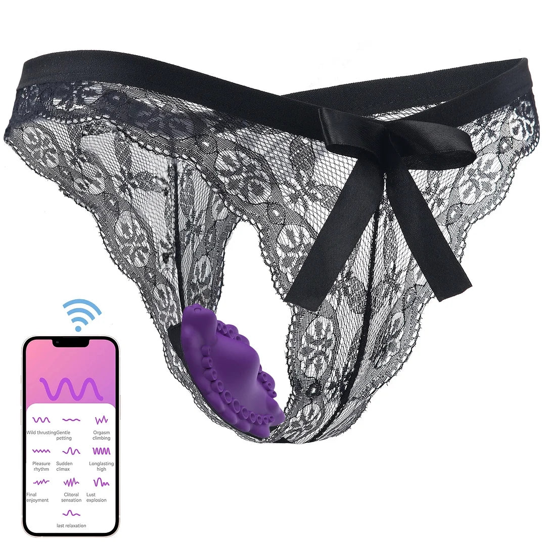 Wireless / App Remote Control 2-in-1 Wearable Vibrator With Panty