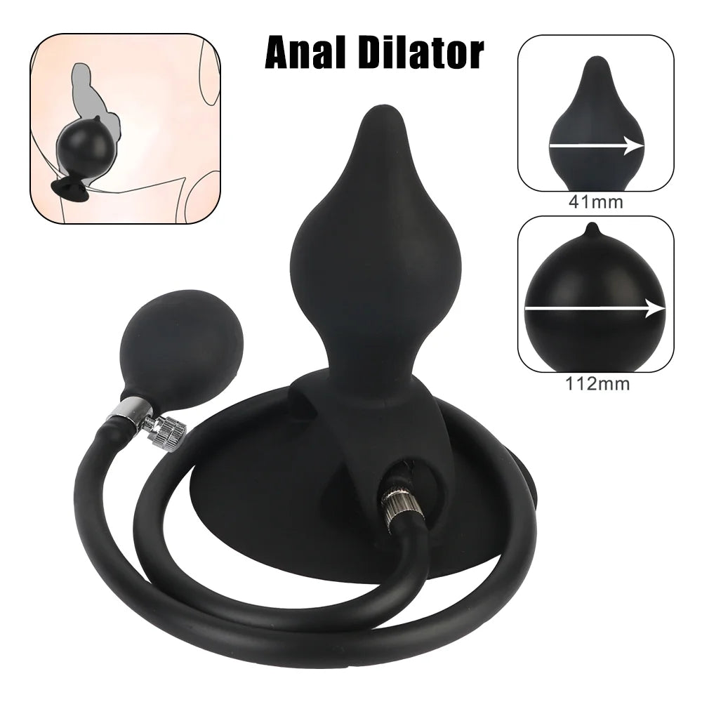 Inflatable Anus Stopper Sucker Anal Expansion Vestibule Prostate Massage Anus Expansion Adult Sex Toy