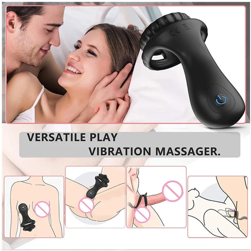 Benny - Vibrating Silicone Penis Ring for Couples