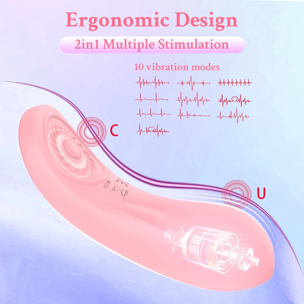 Wireless Remote Control Magnetic Suction Panty Vibrator