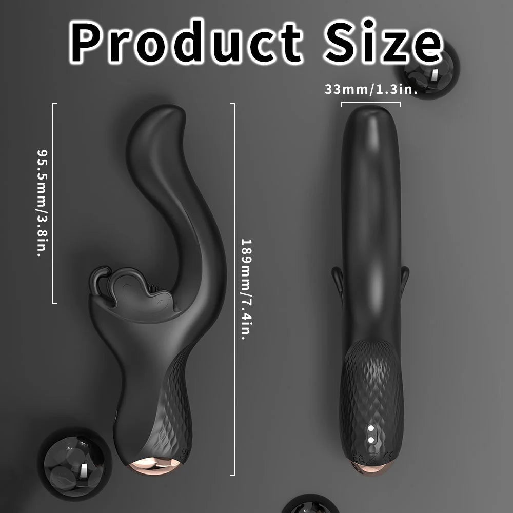 2-in-1 Butterfly Clit Stimulator & G-spot Vibrator