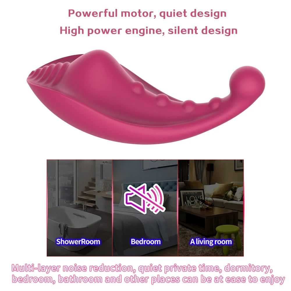 Remote Control Rechargeable Invisible Wearable Vibrating Panties