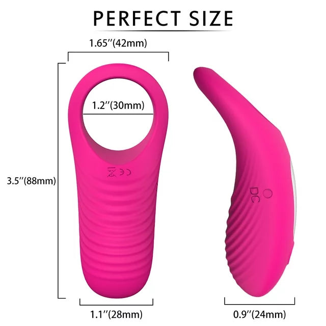 S-Hande S045 9-Speed Remote Control Penis Ring Vibrating Sex Toy