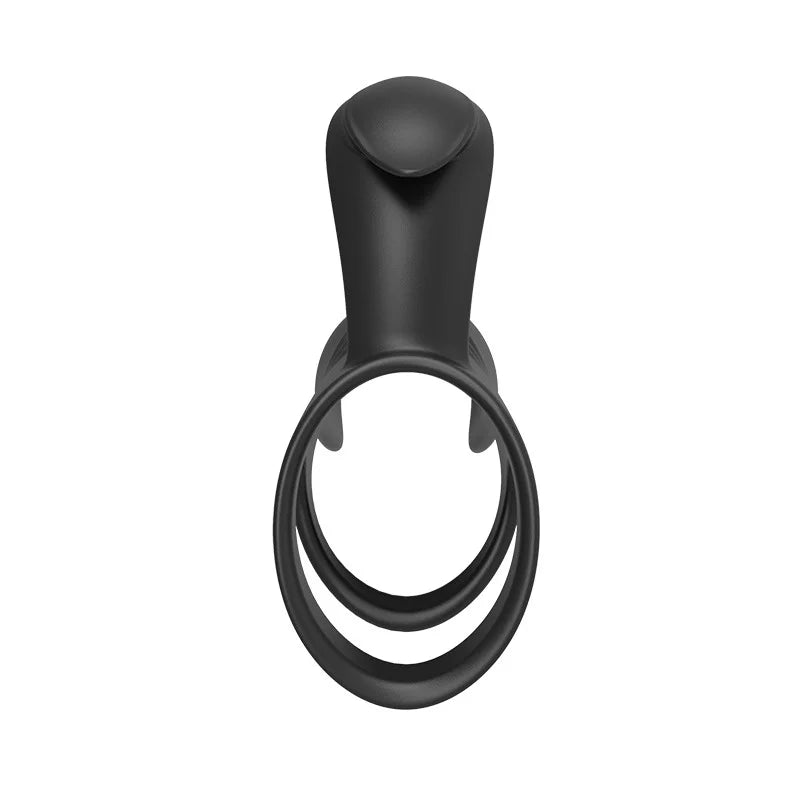 JIUUY Adjustable Silicone Vibrating Cock Ring Clitoral G-spot Stimulator