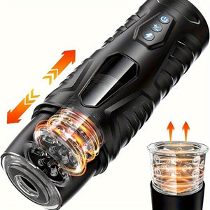 Automatic Male Masturbator Adult Toys - Man Masturbation Cup Hands Free Pocket Pussy Stroker with Sucking & Thrusting Modes, Sex Toy Realistic Blowjob Machine for Penis Stimulation