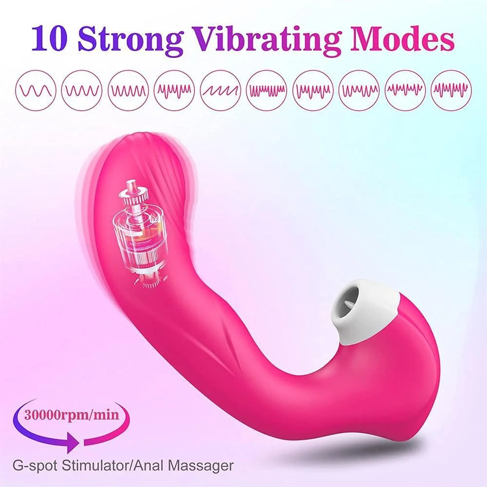 Adult Products 10 Frequency Vibrating Sucking Device