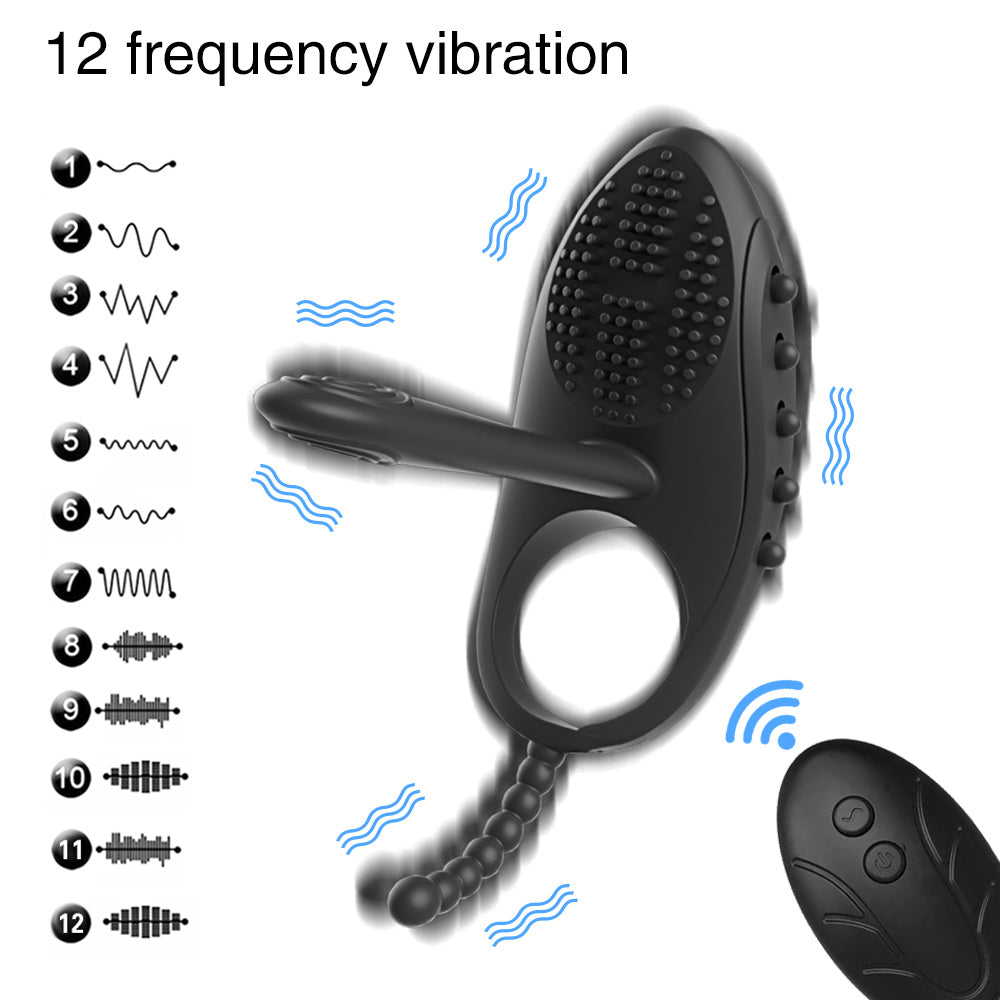 Wireless Remote Male Penis Rings Delay Ejaculation Ring Vibrating Cock Ring