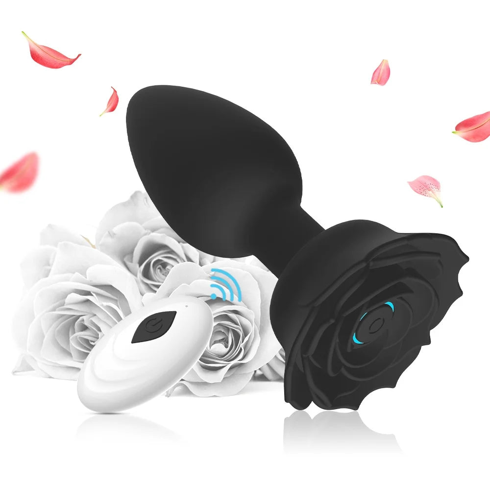 App / Wireless Remote Control Rose Anal Plug