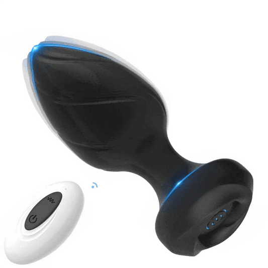 Thread Head Rose Anal Vibrator App Remote Control Vibration Anal Plug
