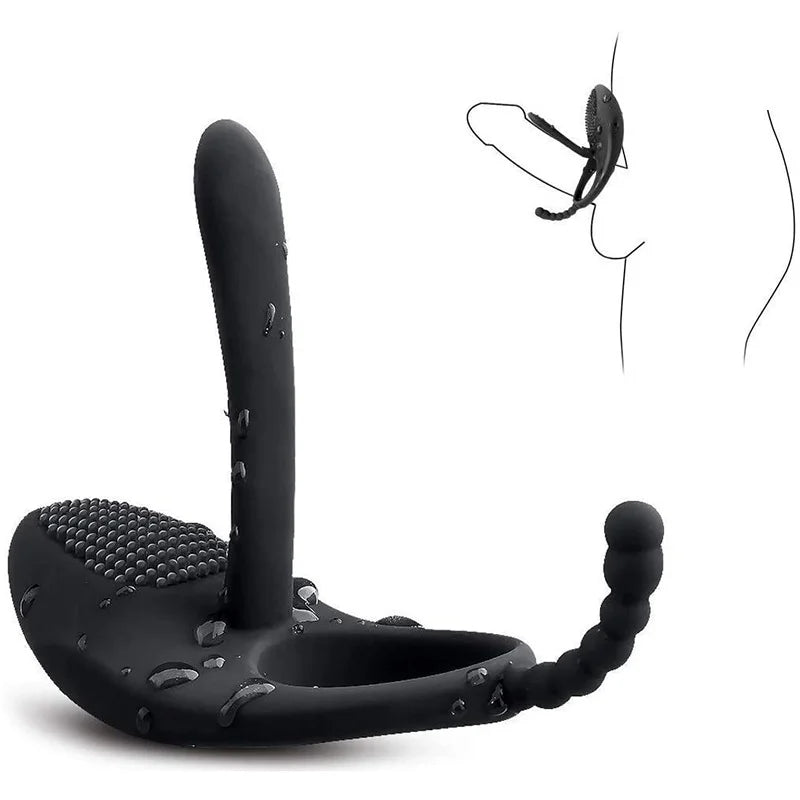 Remote Finger Vibrator Anal Plug Delayed Ejaculation Prostate Massager