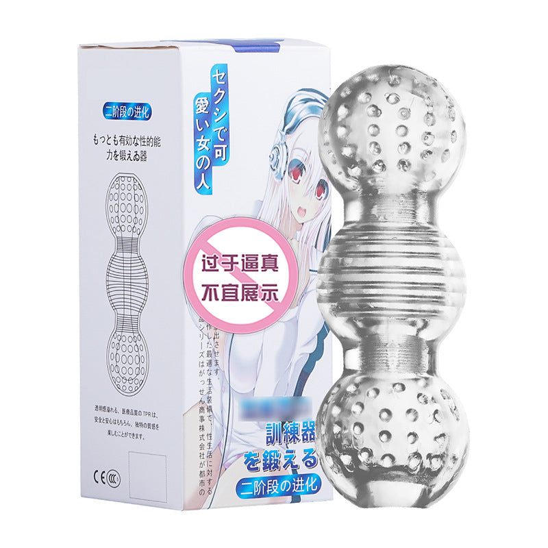 Male Delay Trainer, Masturbation Cup, Transparent Aircraft Cup