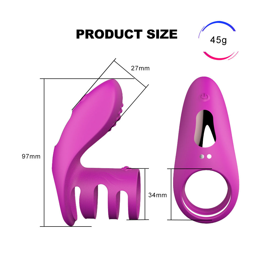 Lock Ring Usb Charging Vibration Wireless Remote Control Vibrating Rod Silicone Penis Ring