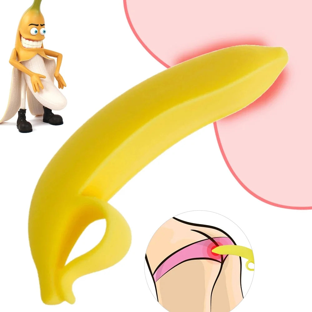 Banana Silicone Penis Massage Sticks