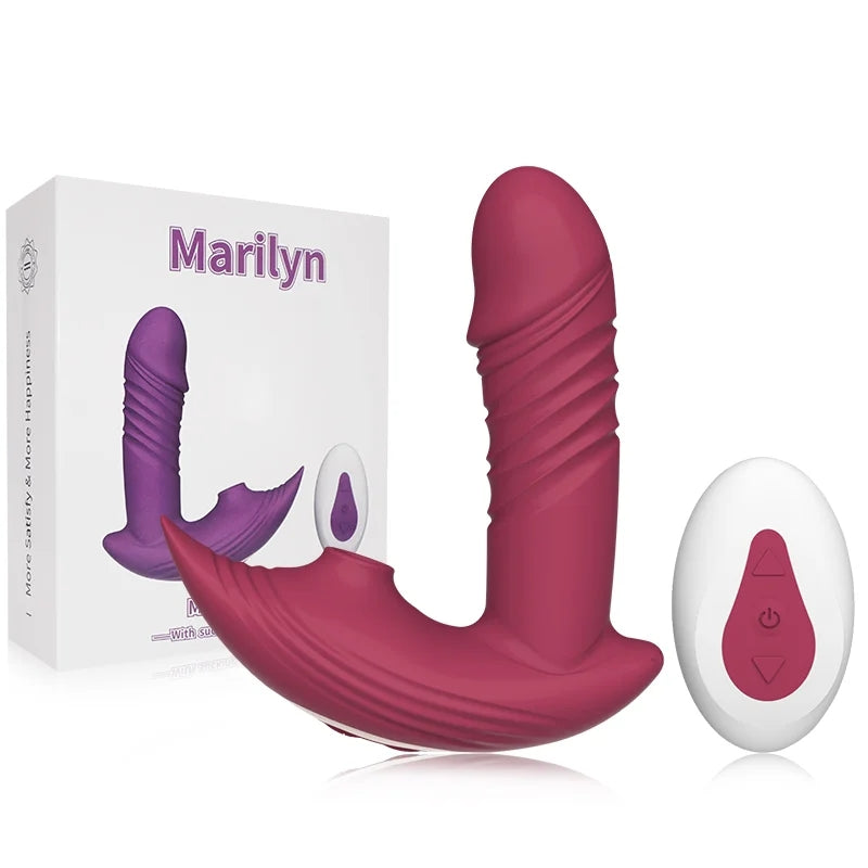 Marilyn 3-in-1 Remote Control Telescopic Dildo Panty Vibrator