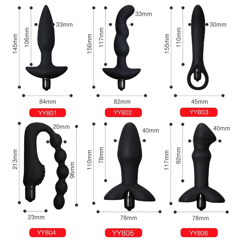 Silicone Anal Plug Prostate Massager G-spot Stimulator