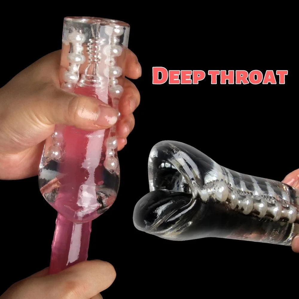 Transparent Manual Masturbator Cup