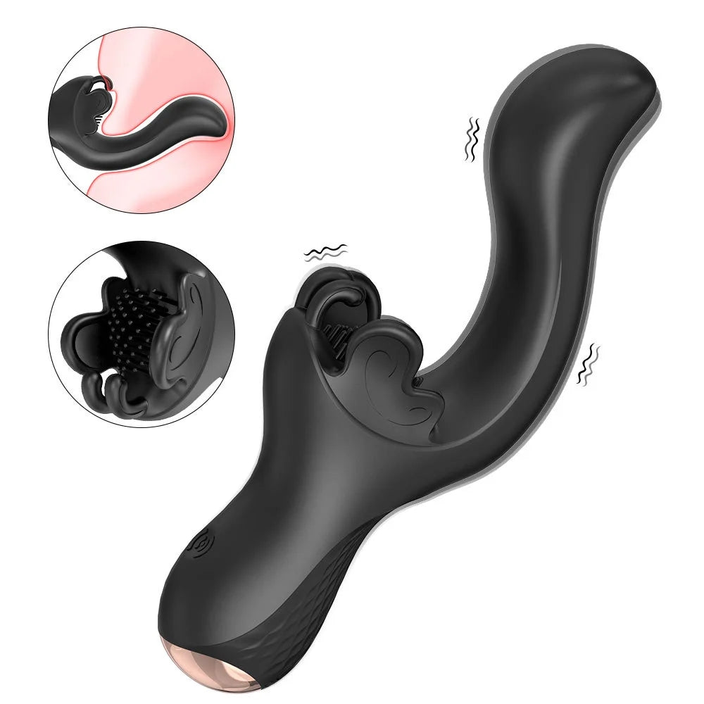 2-in-1 Butterfly Clit Stimulator & G-spot Vibrator