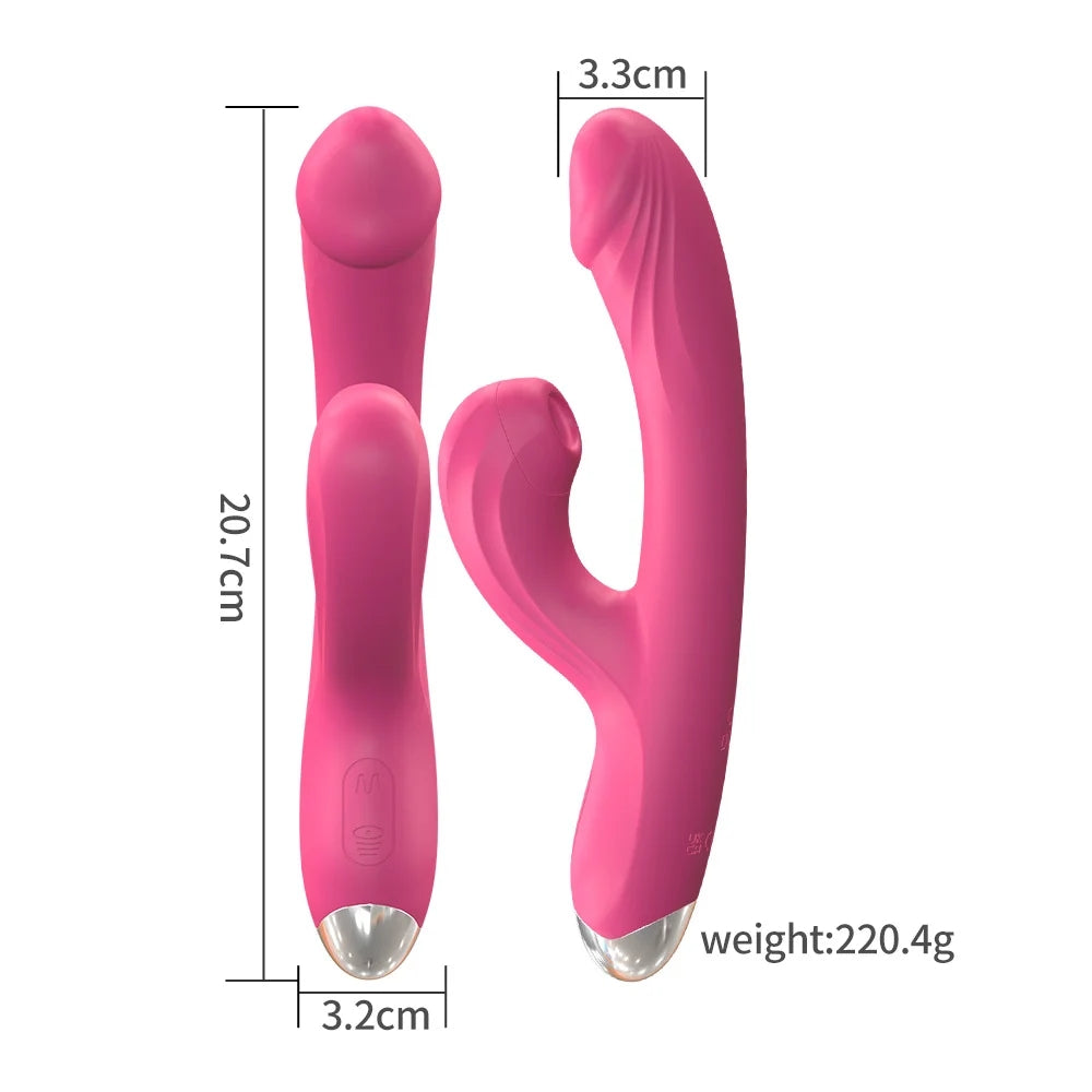 2-in-1 Sucking G-point Vibrator