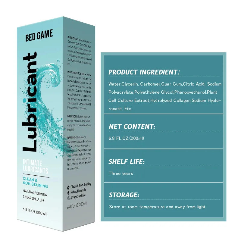 200ml Water Based Lube Personal Sexual Lubricant for Women, Men, Couples and Sex Toys Long Lasting Lube for Sex and Masturbation