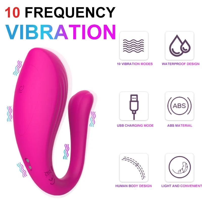 App Remote Control U-shaped Wearable Panty Vibrator