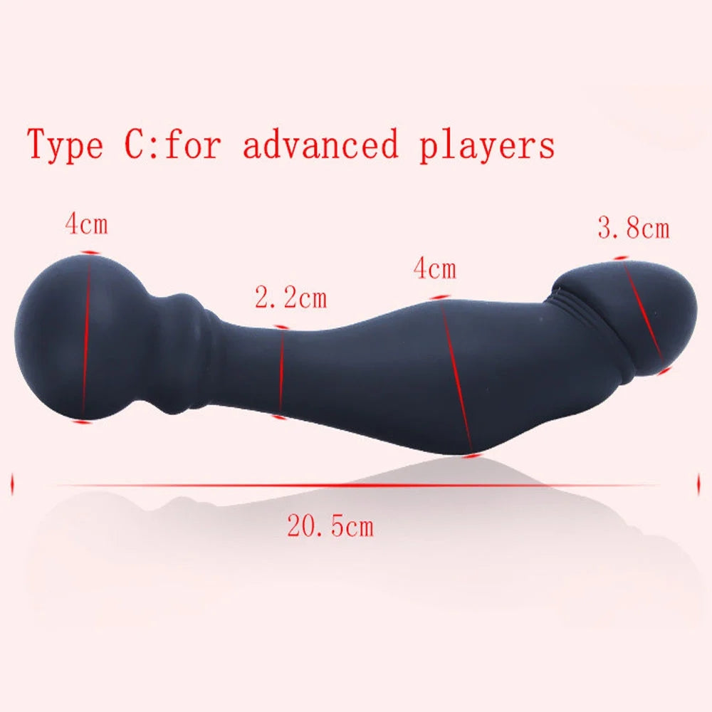 Prostate Massage Stimulation Silicone Anal Plug