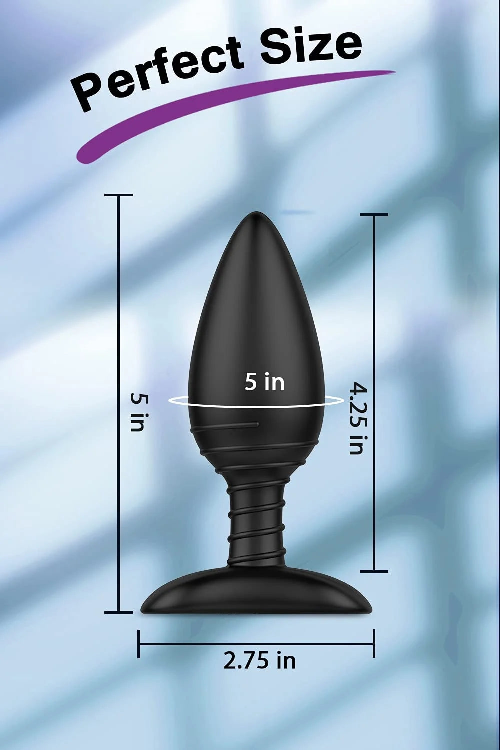 Vibrating Butt Plug, Silicone Rechargeable Anal Vibrator