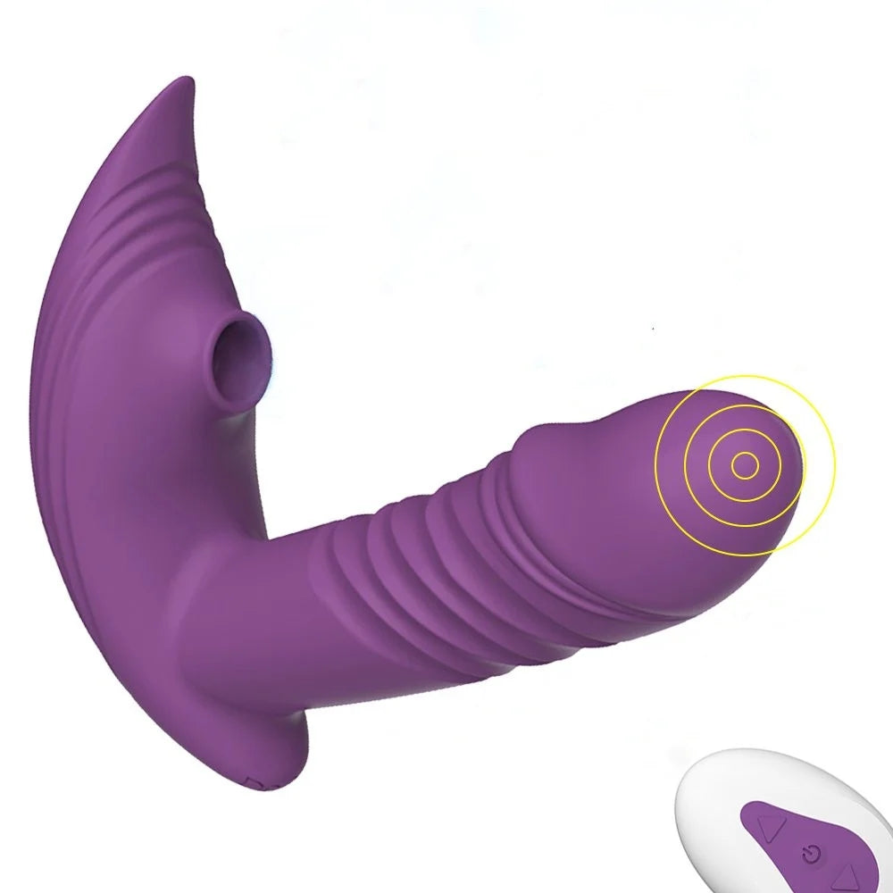 Marilyn 3-in-1 Remote Control Telescopic Dildo Panty Vibrator