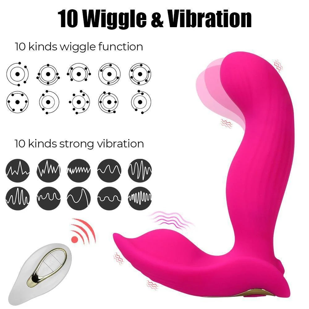 10 Frequency Wiggling Strong Shock Panty Vibrator