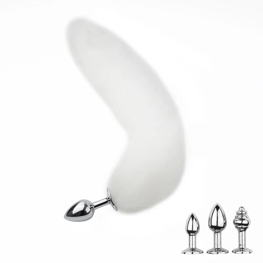 Fox Tail Detachable Metal Anal Plug Backyard