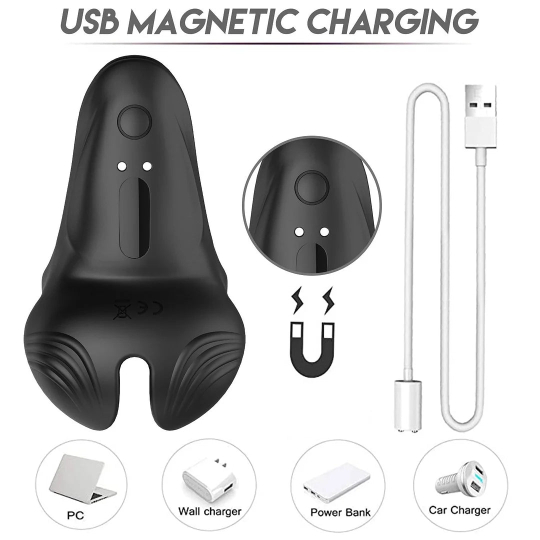 Remote Control Cock Ring Silicone Ring Electric Prostate Massager